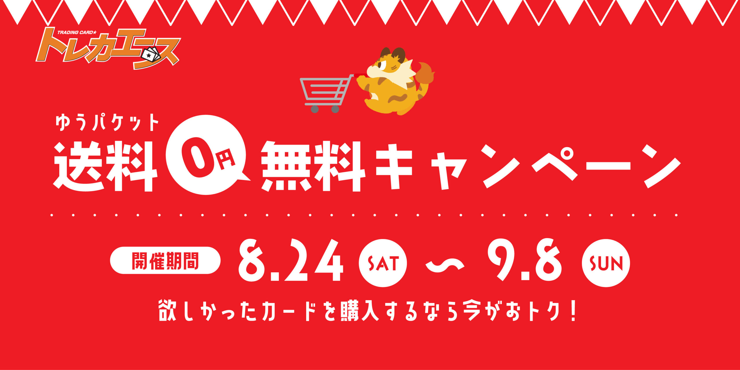 「ゆうパケット送料無料キャンペーン」実施のお知らせ